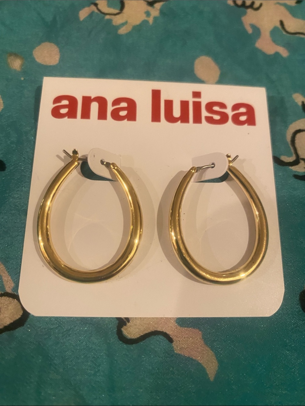 ana luisa Gold Teardrop Hoop Earrings